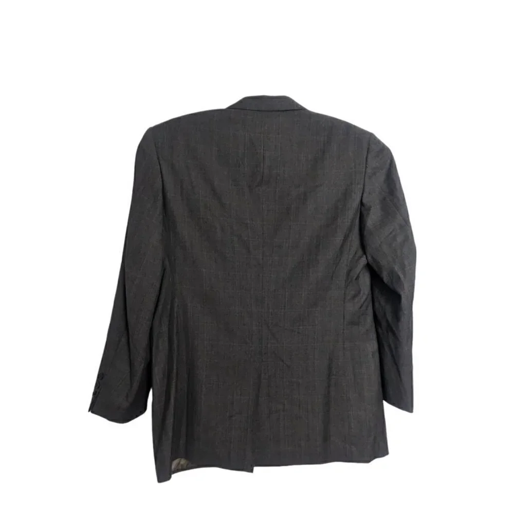 Brooks Brothers Wool Men's Grey Sport Jacket Blazer 2 Button Made in USA 44 LONG